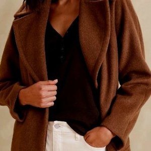 NWT! Banana Republic Ribbed Elbow Sleeve Shirt, XL, Costa Coffee